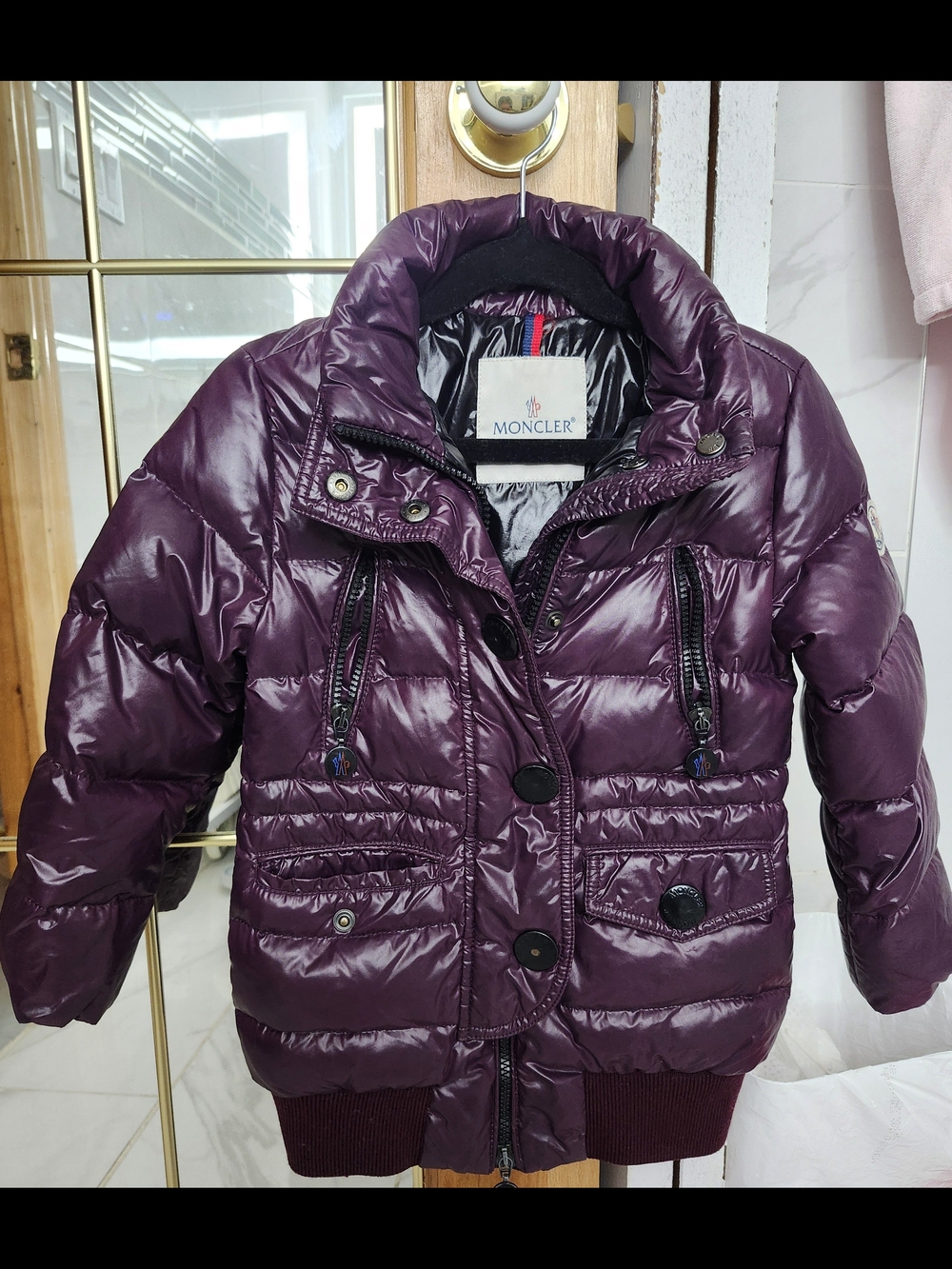 Moncler Kids Purple Puffer Jacket